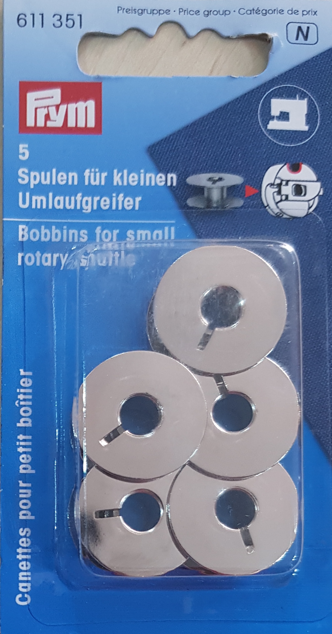 5 Bobine In Plastica Per Navata Orizzontale, 21,2 Mm, Compatibili Janome Brother Singer